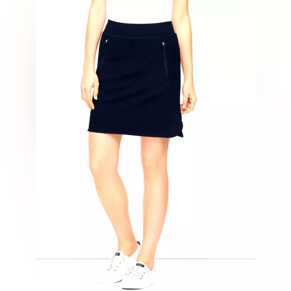 T by Talbots Navy Blue Skort